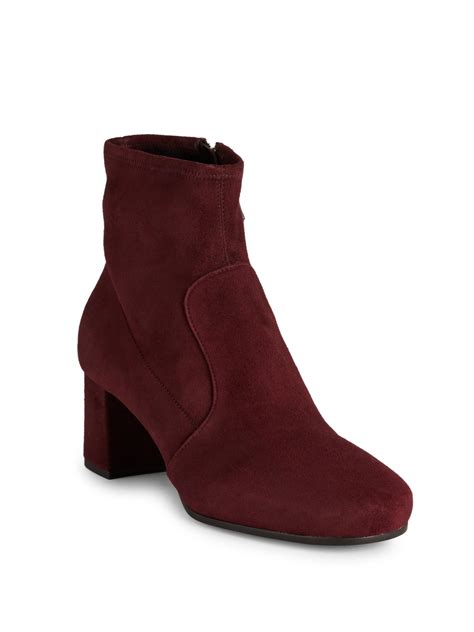 prada block heel stretch bootie